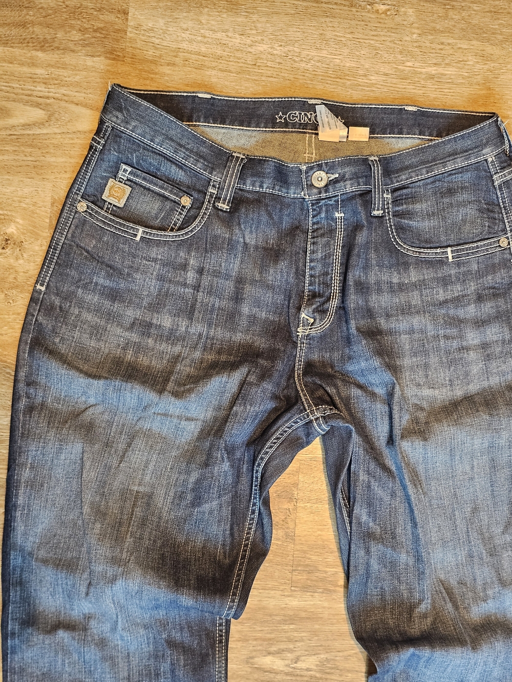 Cinch Carter 2.0 Dark Wash Relaxed Straight Western Jeans Men's 38x30 Cowboy - Picture 4 of 16